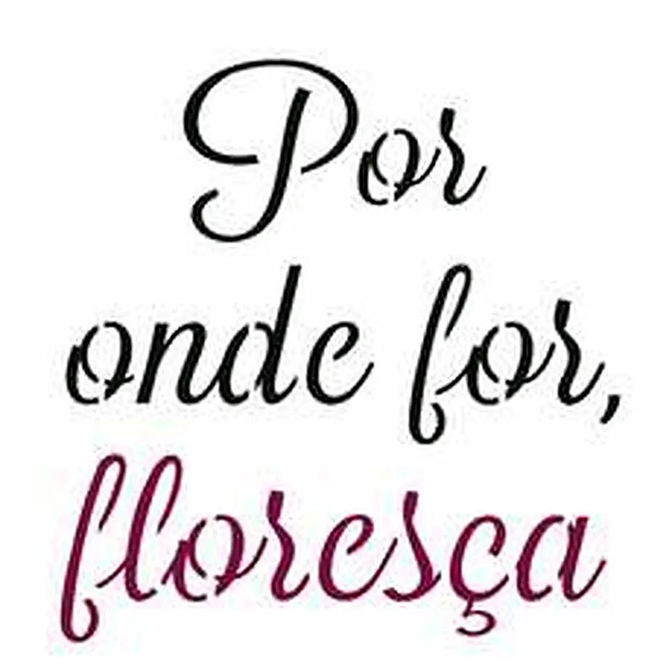 Stencil OPA 2691 — FRASE POR ONDE FOR 1