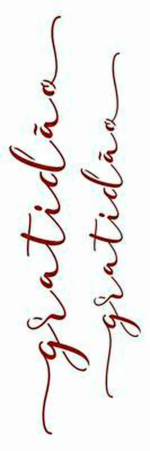 Stencil OPA 3134 — PALAVRAS LETTERING GRATIDÃO