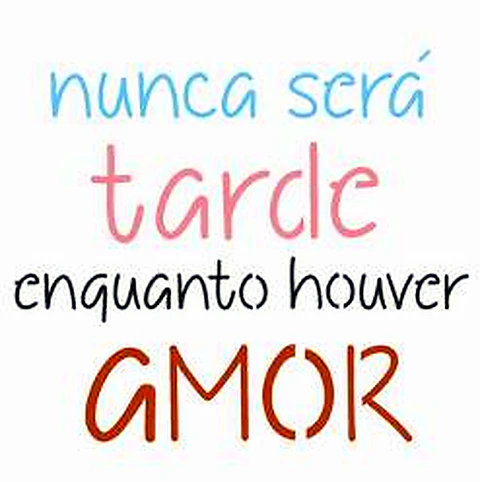 Stencil OPA 2434 — FRASE NUNCA SERÁ TARDE