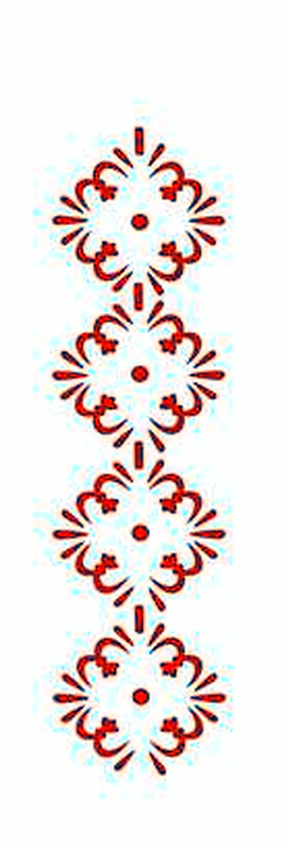 Stencil OPA 440 — BORDER FLOR 1