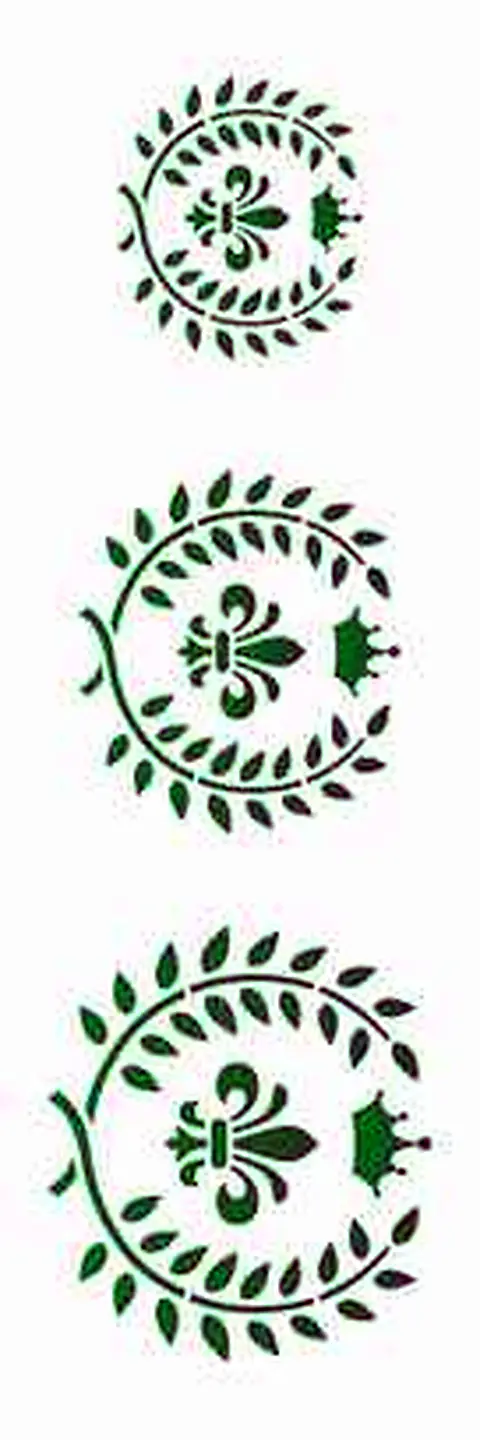 Stencil OPA 3255 — BRASÃO FLOR DE LIS