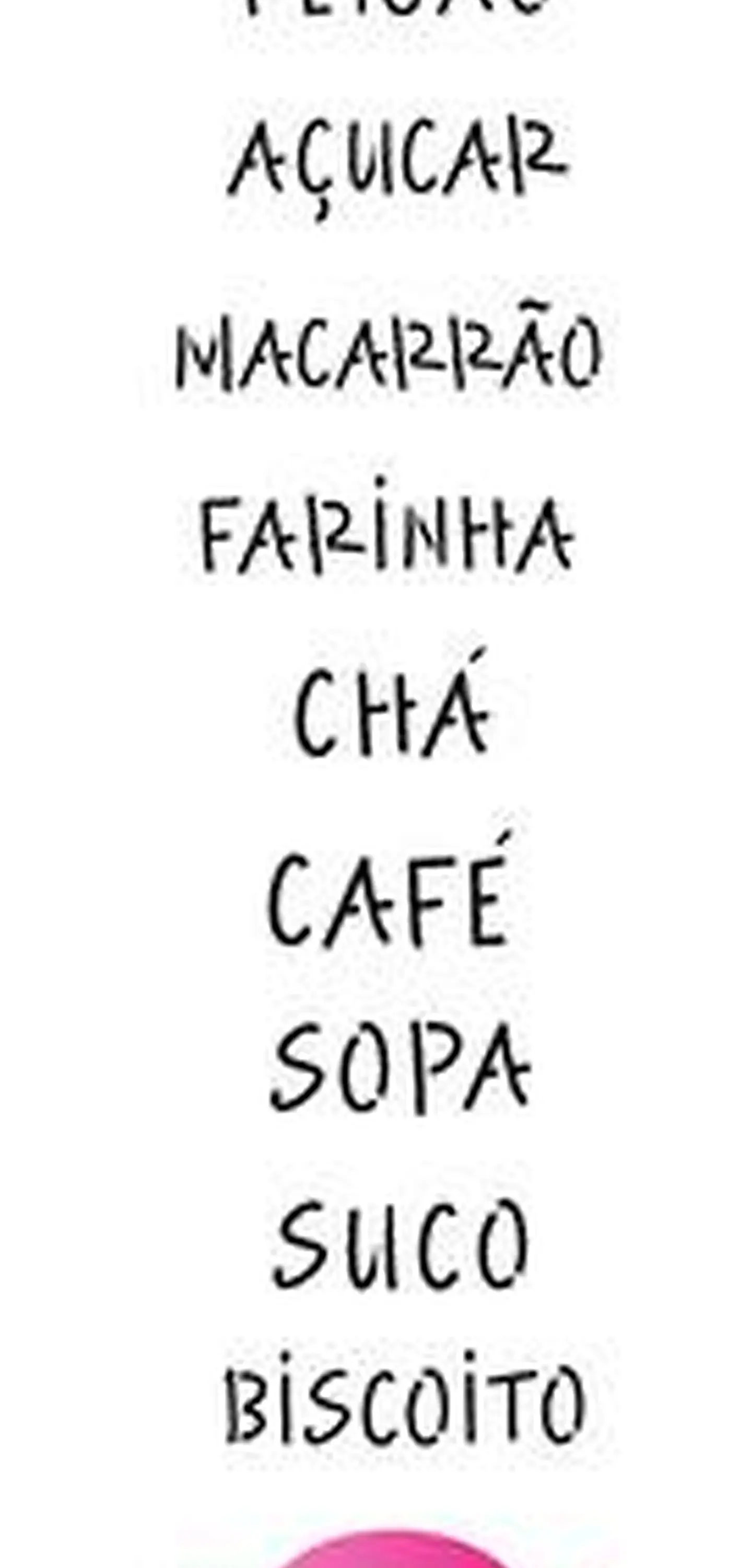 Stencil OPA 1473 — PALAVRAS PLACAS ALIMENTOS 1