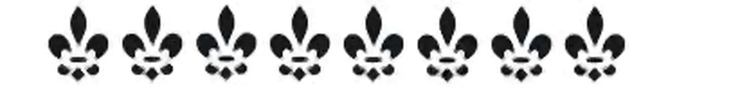 Stencil OPA 448 — CORAÇÕES BORDA FLOR DE LIZ 1