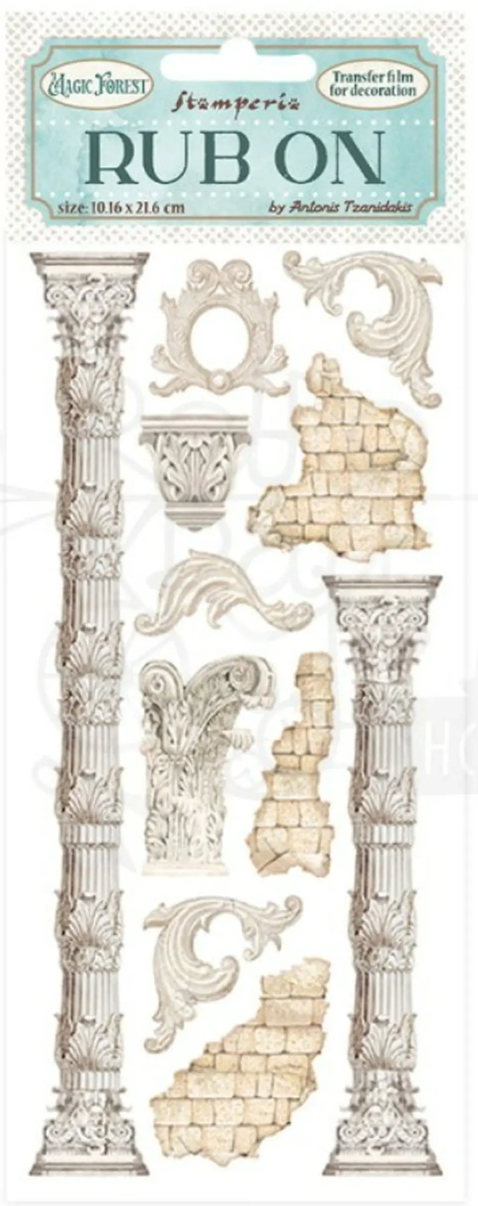 Rub-on Stamperia — Magic Forest — Columns 2