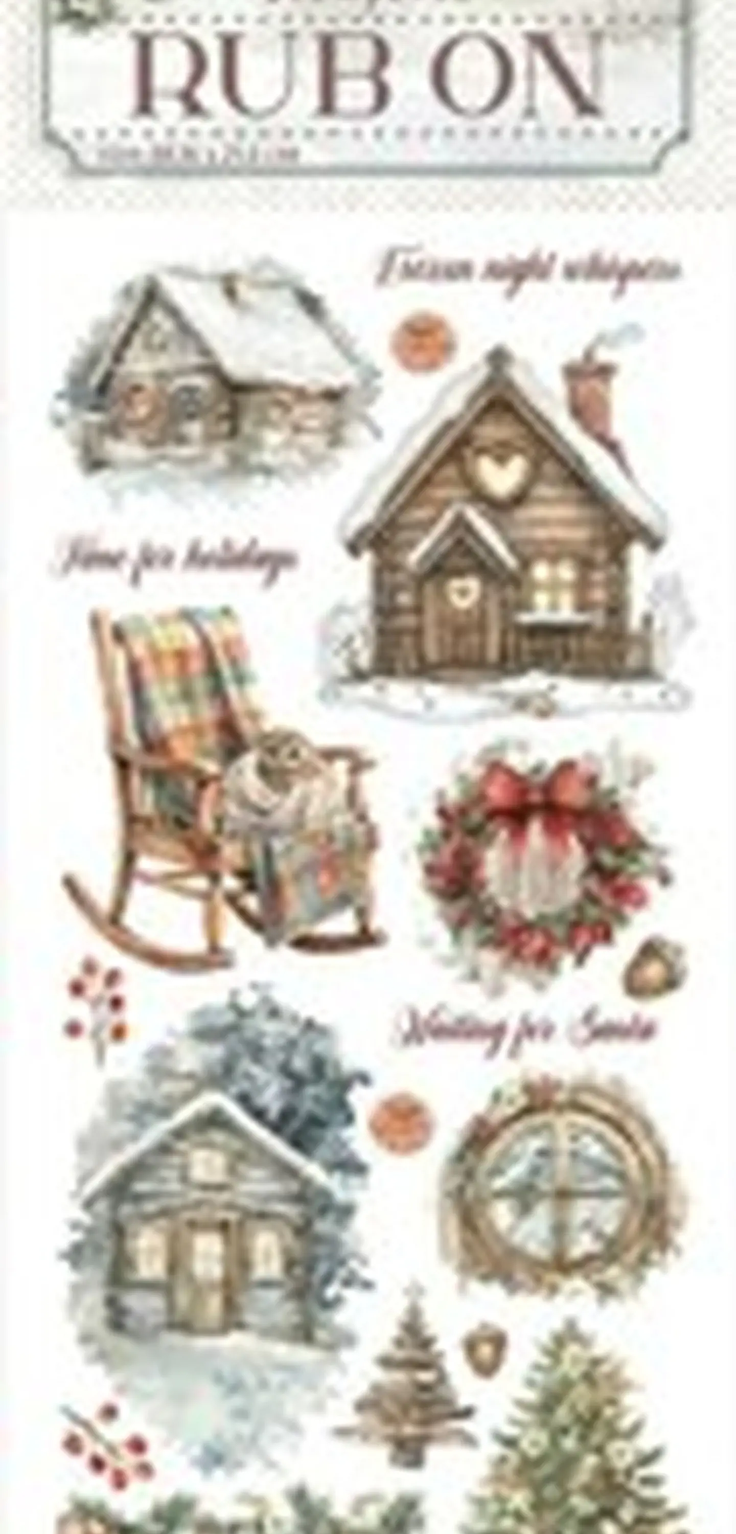 Rub-on Stamperia — The Owl’s House — Cottage 2