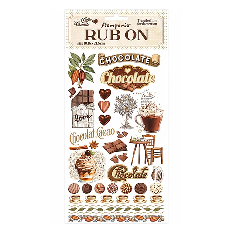 Rub-on Stamperia — Coffee and Chocolate — Elements