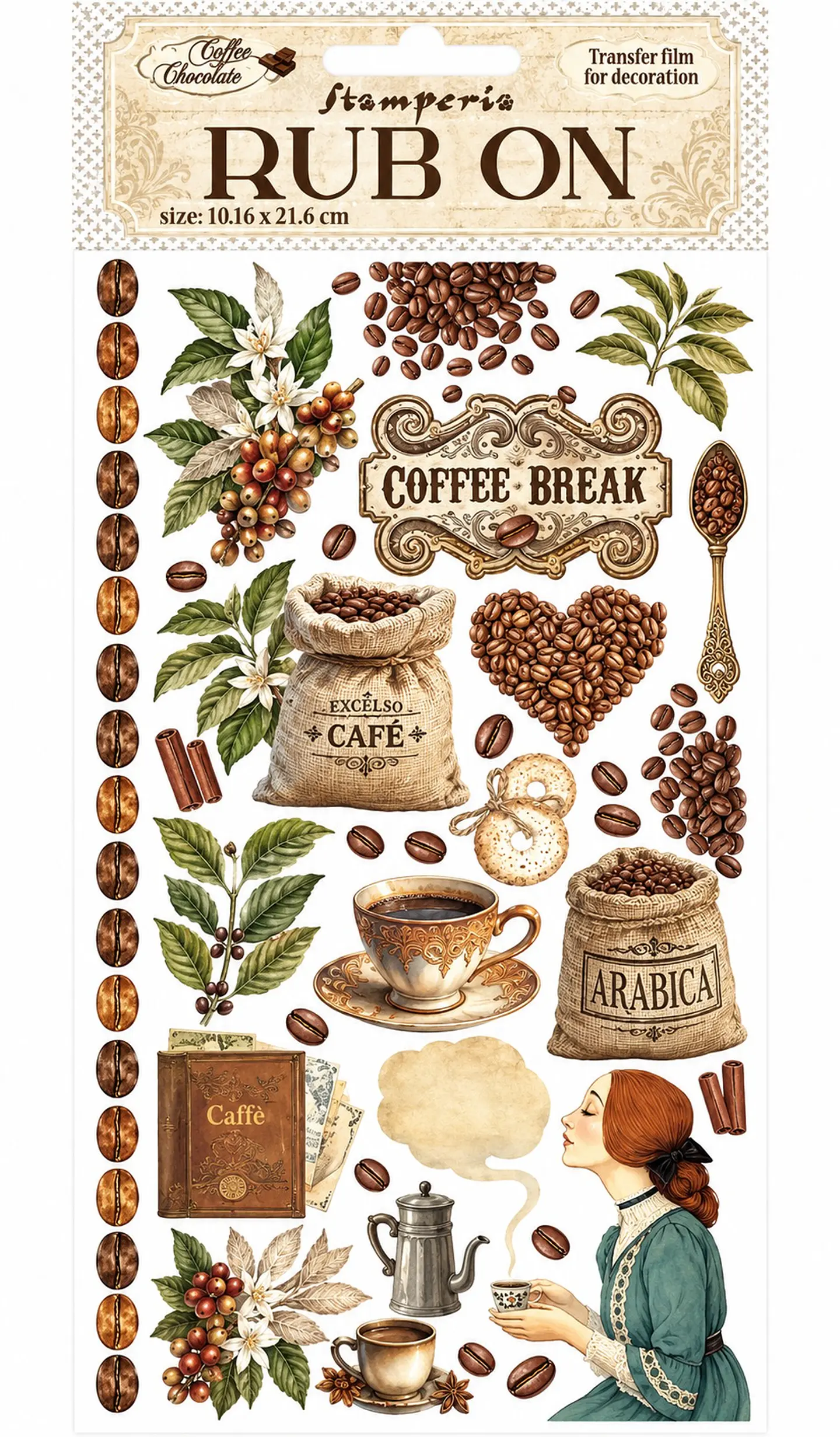 Rub-on Stamperia — Coffee and Chocolate — Coffee 2