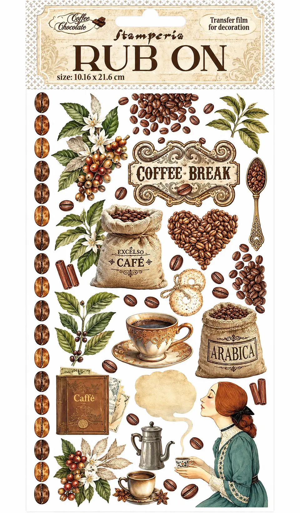 Rub-on Stamperia — Coffee and Chocolate — Coffee 2