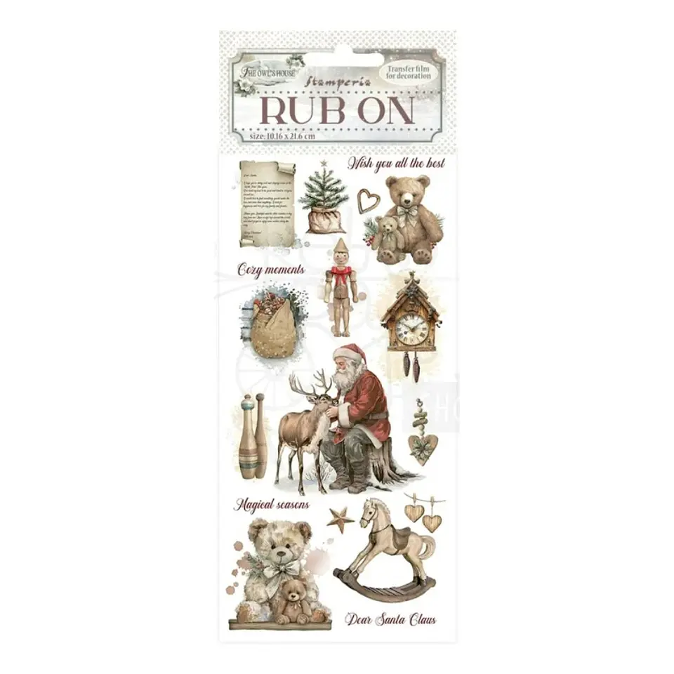 Rub-on Stamperia — The Owl’s House — Teddy Bears 1