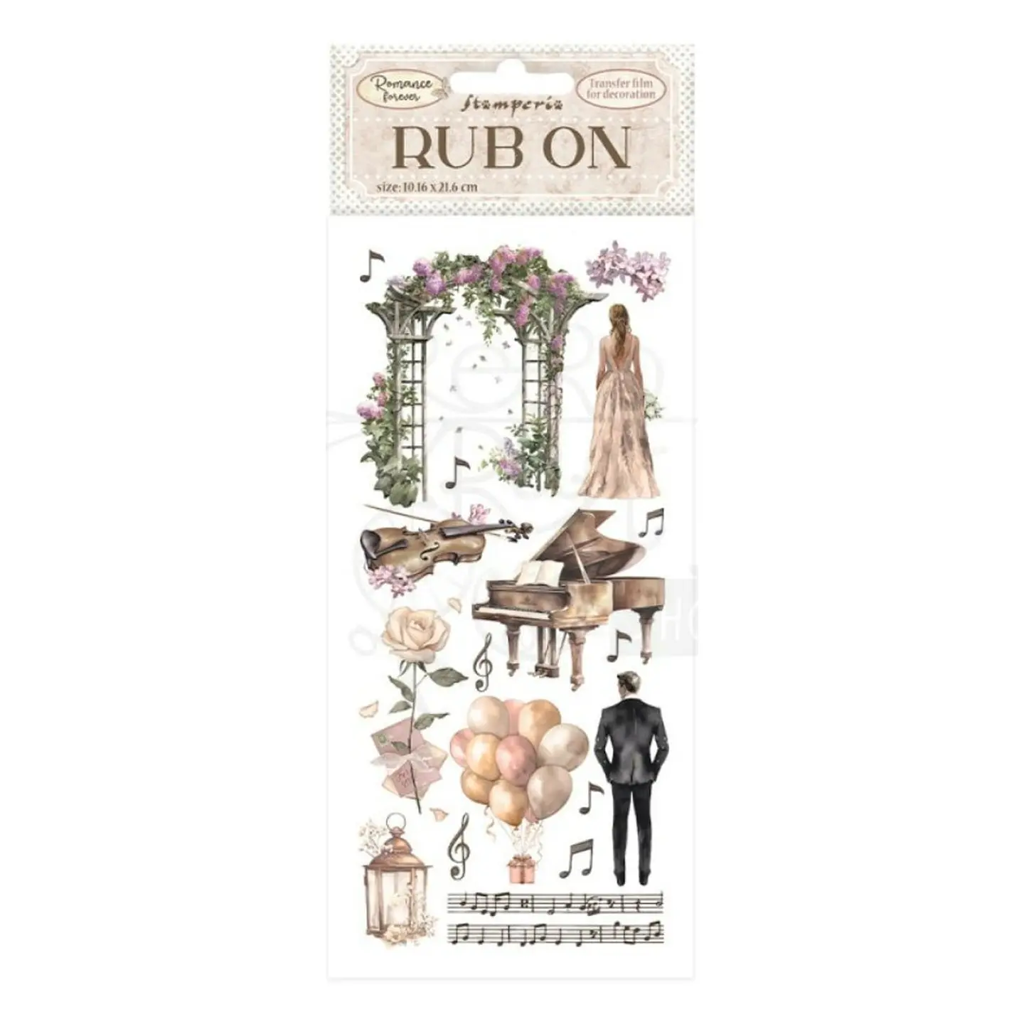 Rub-on Stamperia — Romance Forever — Arch 1