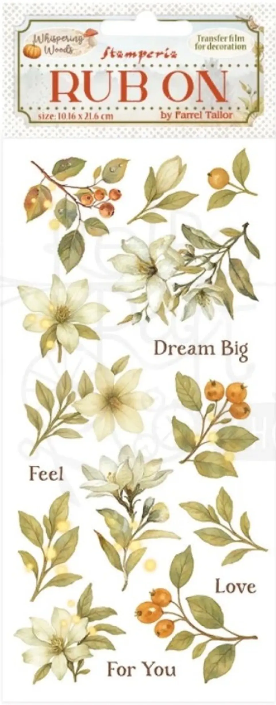 Rub-on Stamperia — Whispering Woods — Magnolia 2