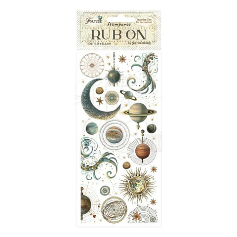 Rub-on Stamperia — Fortune — Planets and Moon