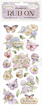 Rub-on Stamperia — Quiet Days — Hydrangea and Butterfly - thumbnail 2