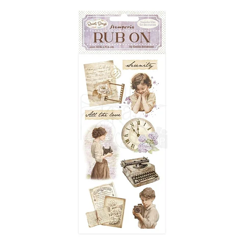 Rub-on Stamperia — Quiet Days — Vintage Treasures