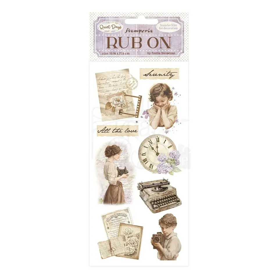 Rub-on Stamperia — Quiet Days — Vintage Treasures 1