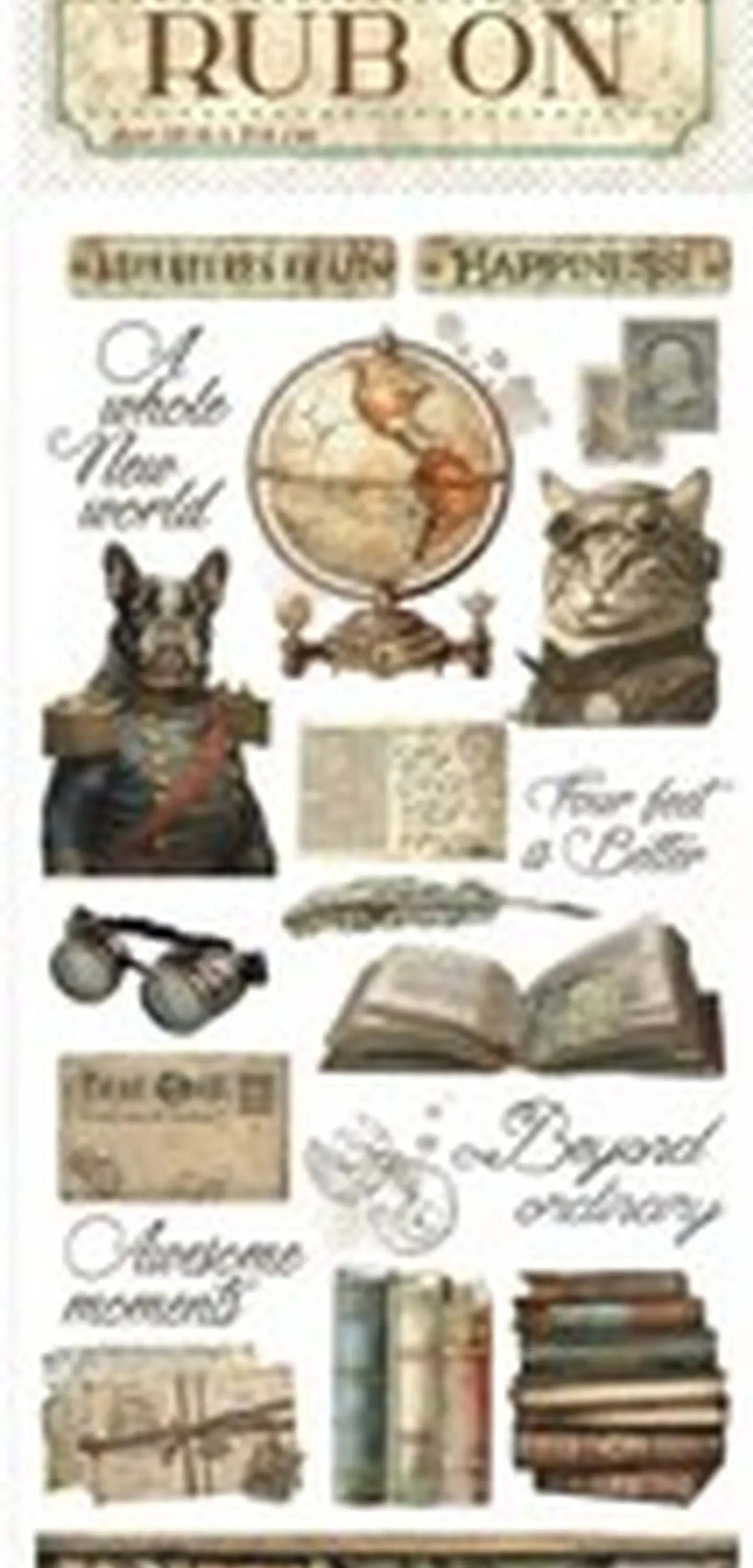 Rub-on Stamperia — Alterego — Books 2