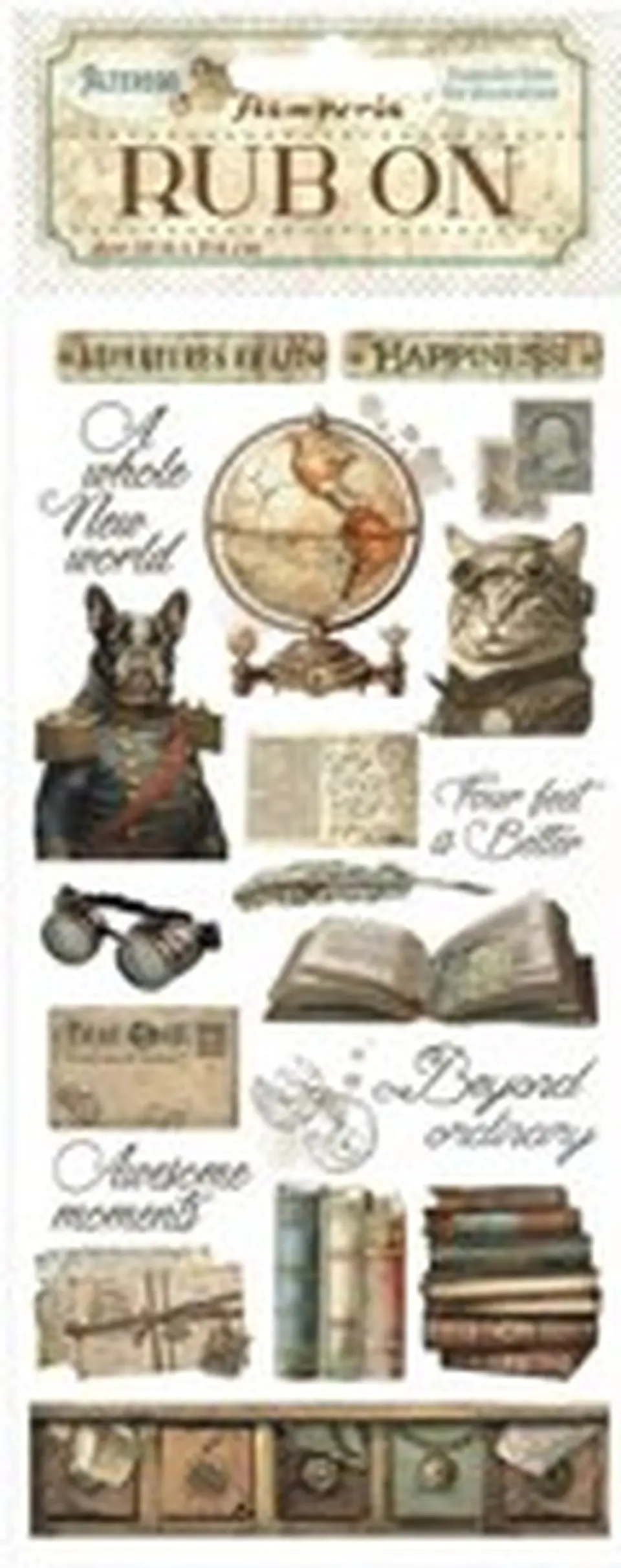 Rub-on Stamperia — Alterego — Books 2