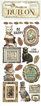 Rub-on Stamperia — Alterego — Be Happy Lady Cat - Thumbnail 2