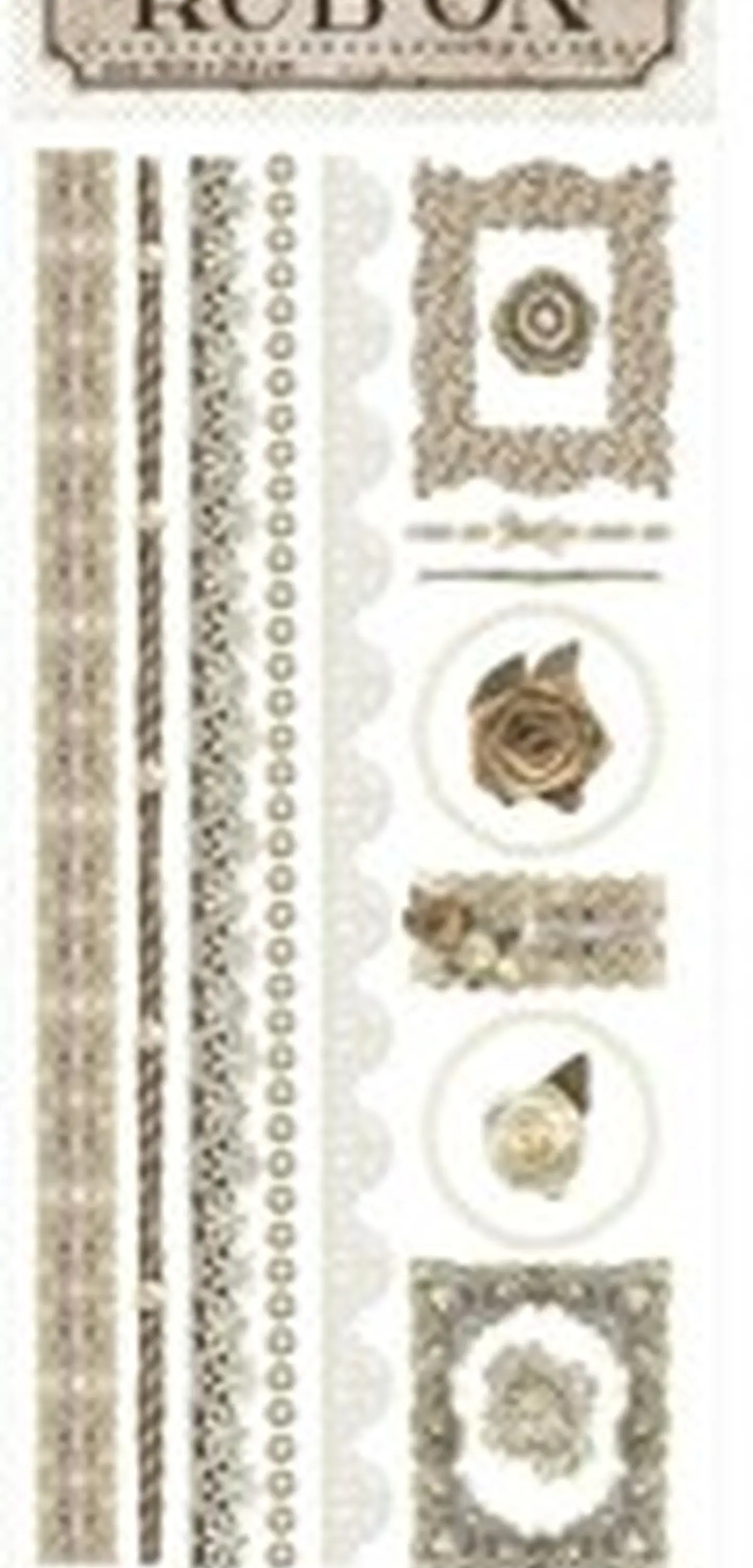 Rub-on Stamperia — Old Lace — DFLRB123 2
