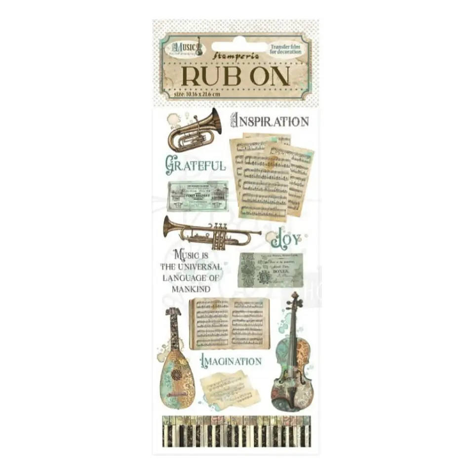 Rub-on Stamperia — Music — Instruments 1