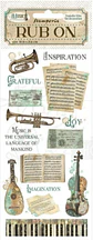 Rub-on Stamperia — Music — Instruments - Thumbnail 2