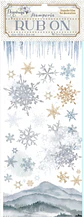 Rub-on Stamperia — Create Happiness Dewdrops — Snowflakes - Thumbnail 2