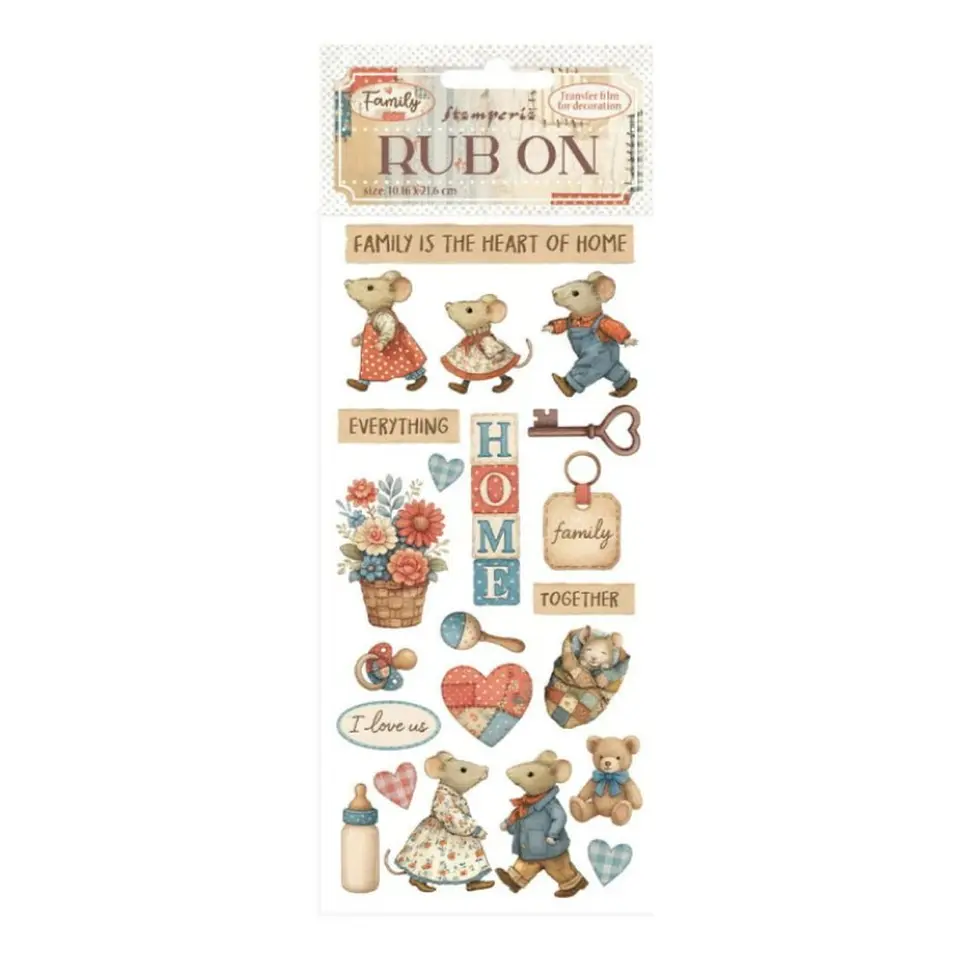 Rub-on Stamperia — Family — Home 1