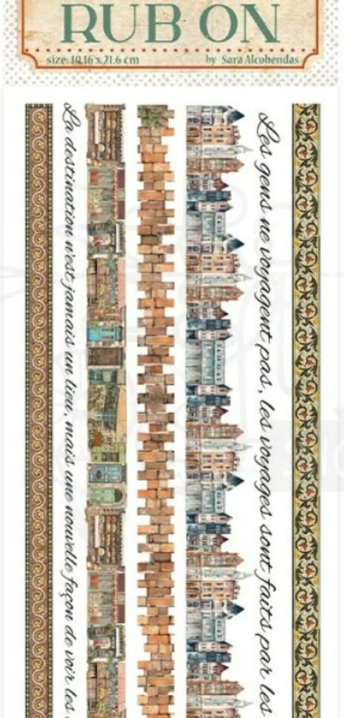 Rub-on Stamperia — Art of Travelling — DFLRB134 2