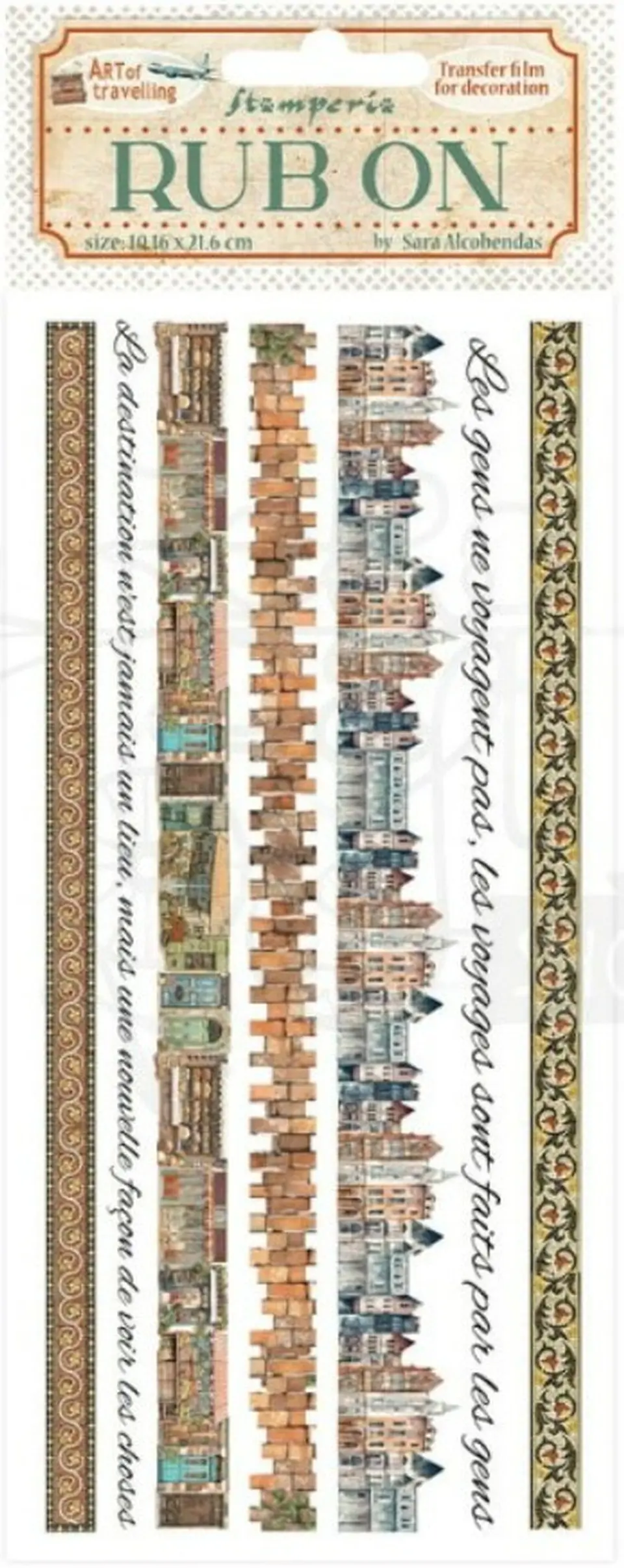 Rub-on Stamperia — Art of Travelling — DFLRB134 2