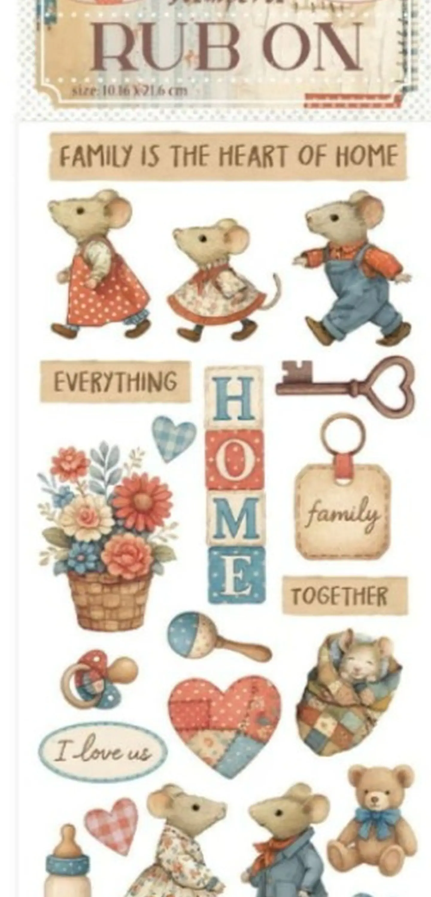 Rub-on Stamperia — Family — Home 2