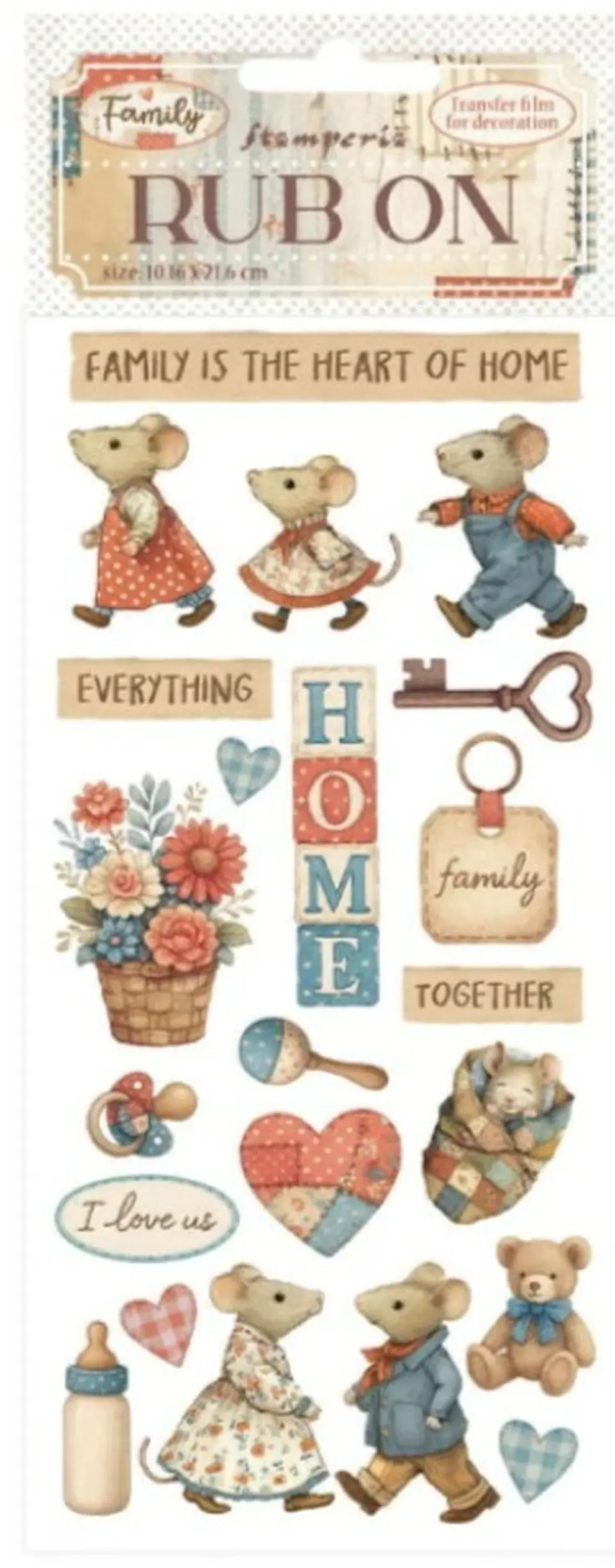 Rub-on Stamperia — Family — Home 2