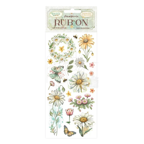 Rub-on Stamperia — Daisy Art — Daisy & Butterfly