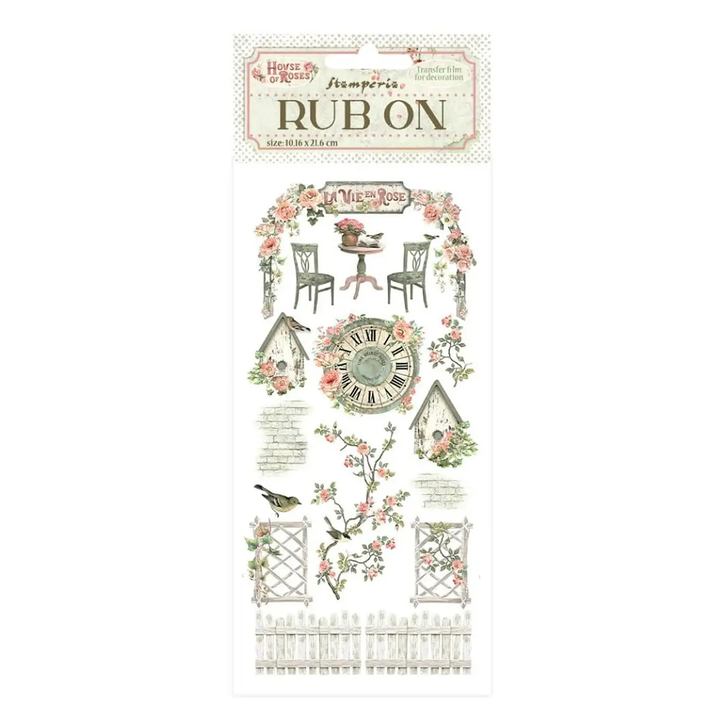 Rub-on Stamperia — House of Roses — Elements 1