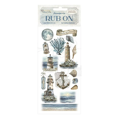 Rub-on Stamperia — Silent Sea — Lighthouse