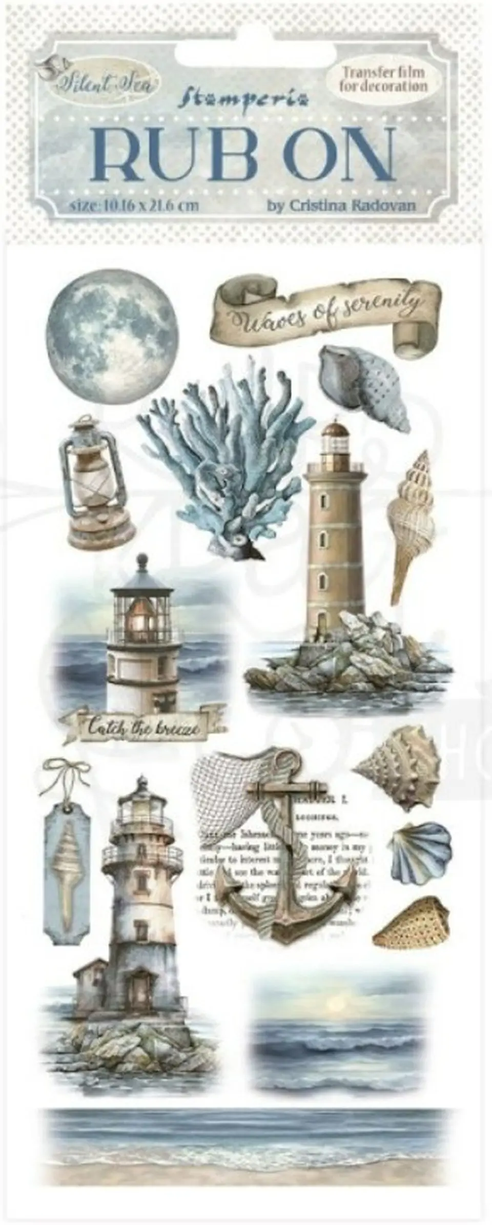 Rub-on Stamperia — Silent Sea — Lighthouse 2