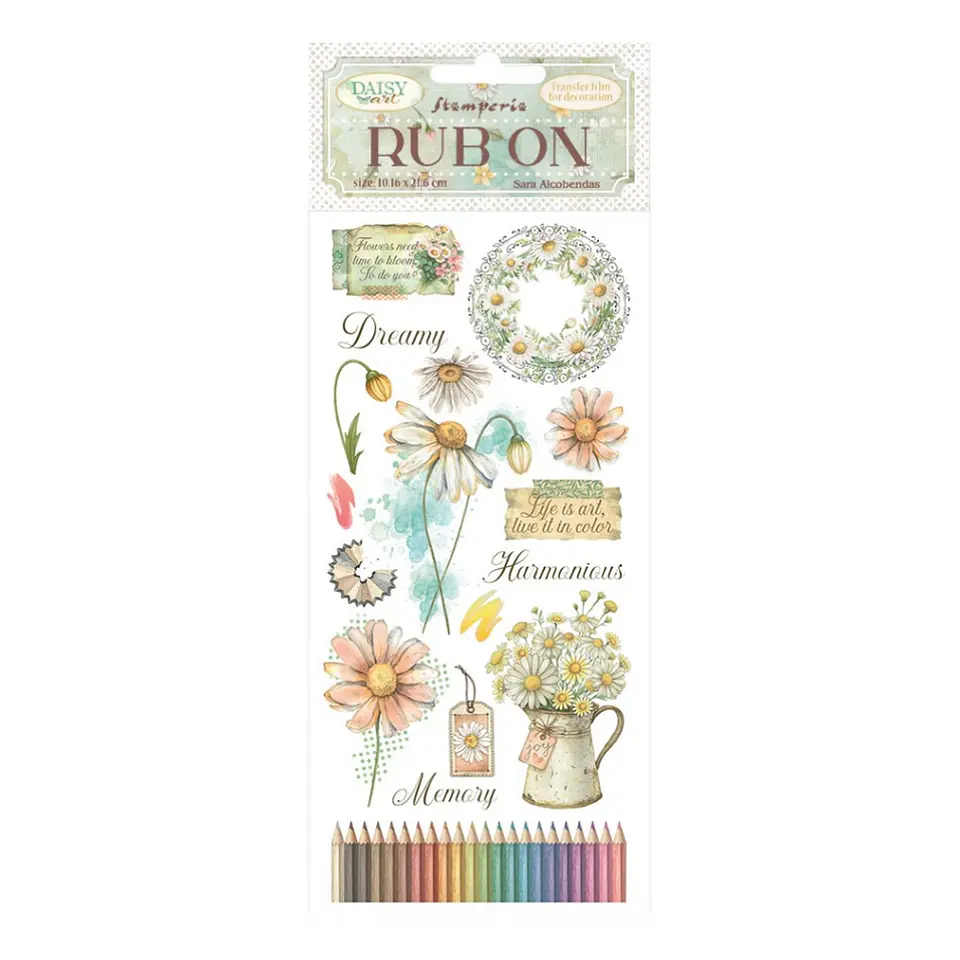 Rub-on Stamperia — Daisy Art — Harmonious 1