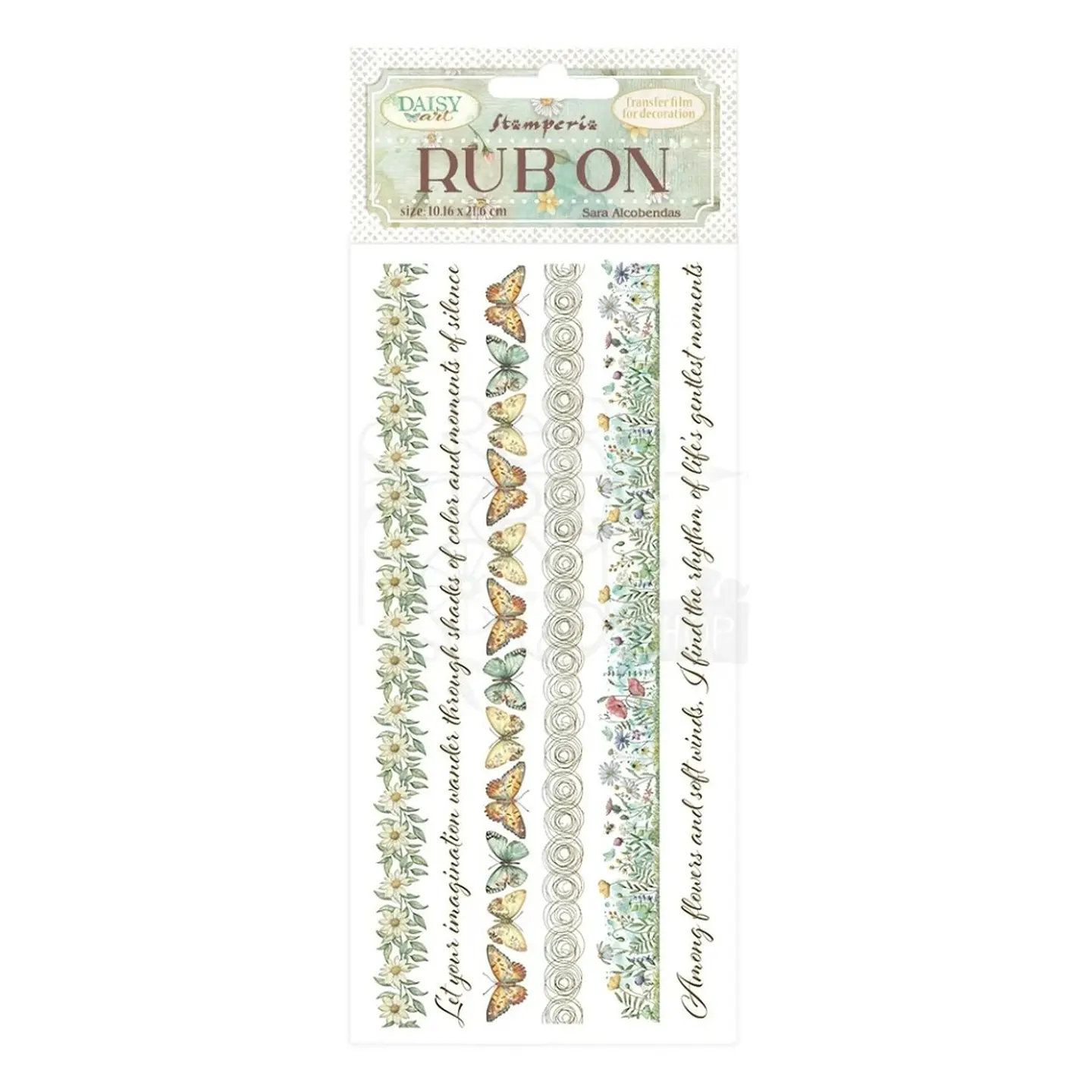 Rub-on Stamperia — Daisy Art — Stripes 1