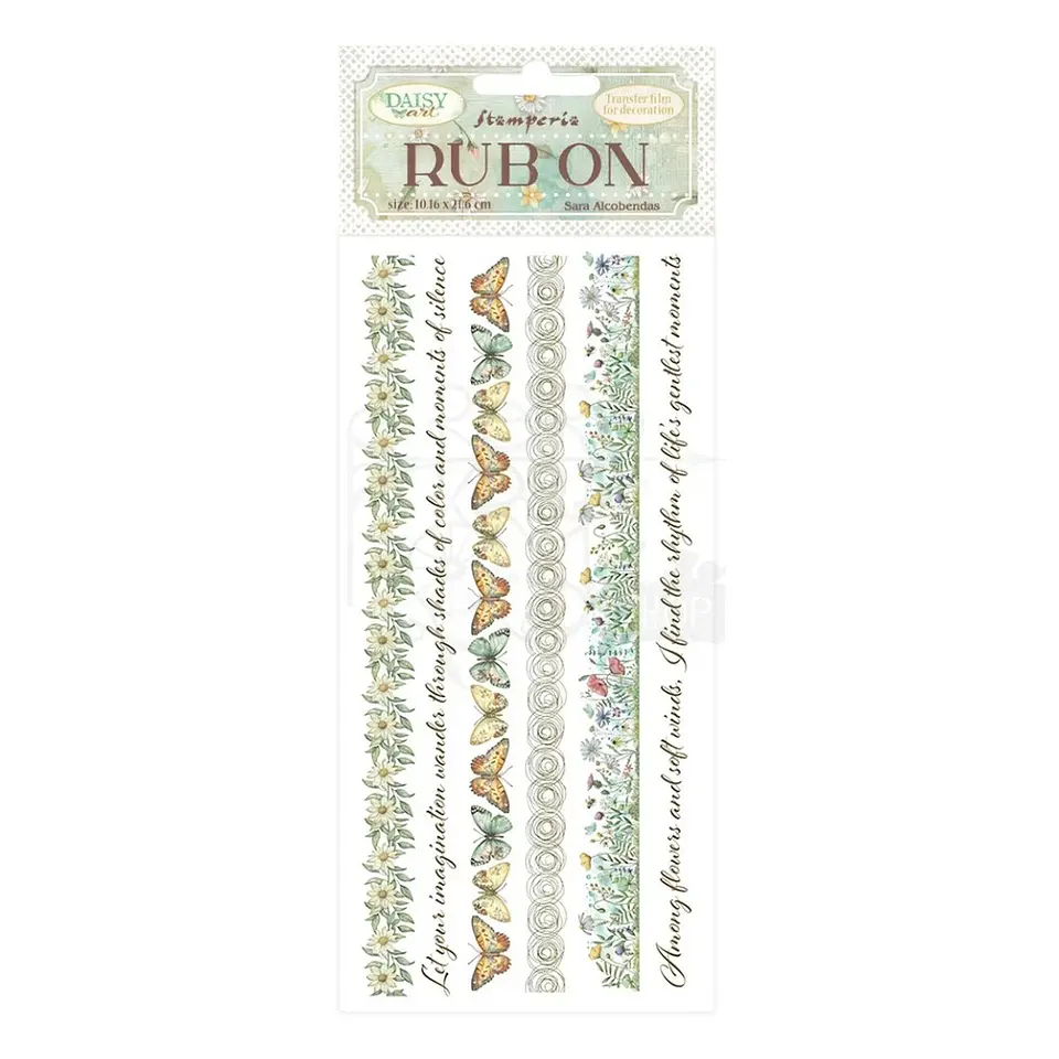 Rub-on Stamperia — Daisy Art — Stripes 1