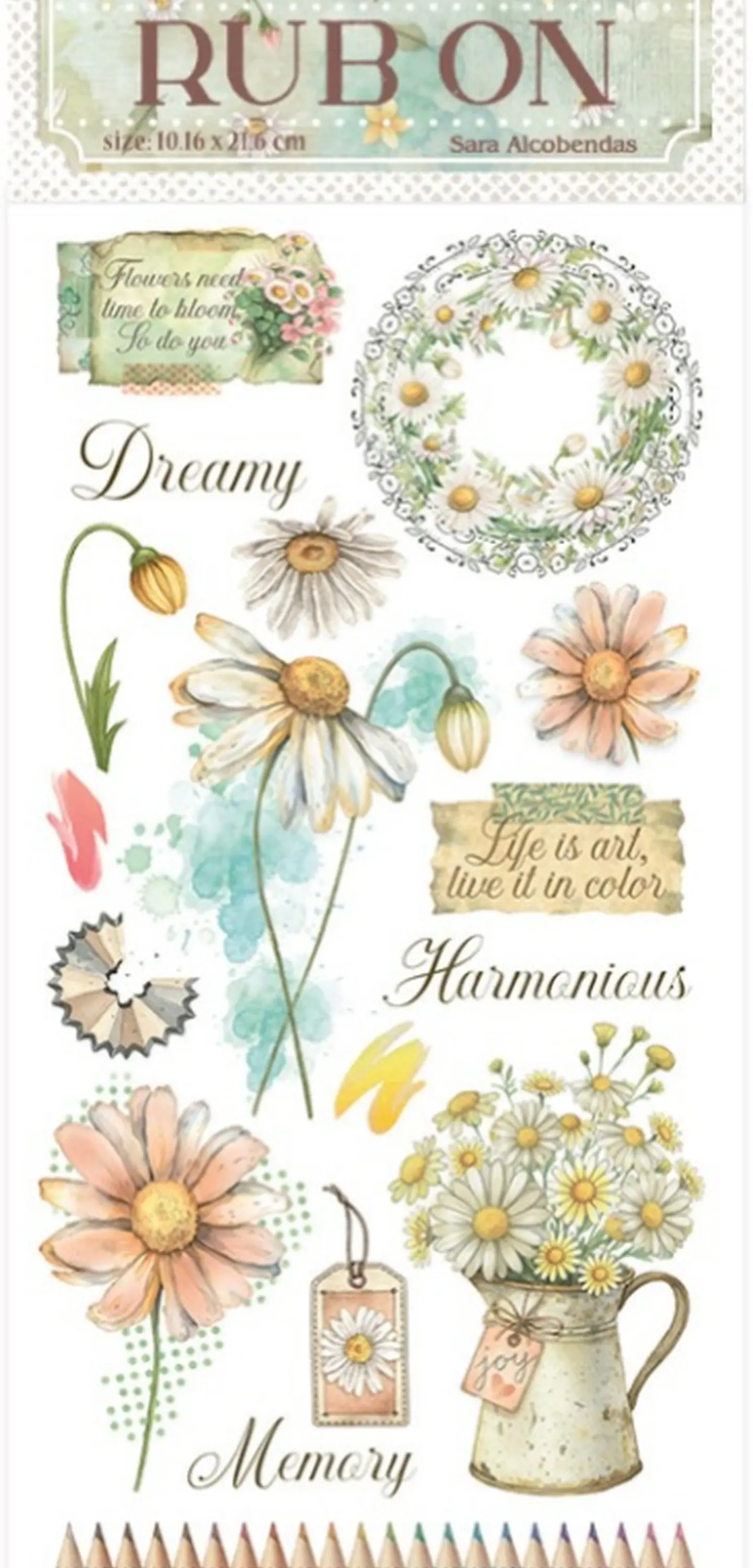 Rub-on Stamperia — Daisy Art — Harmonious 2