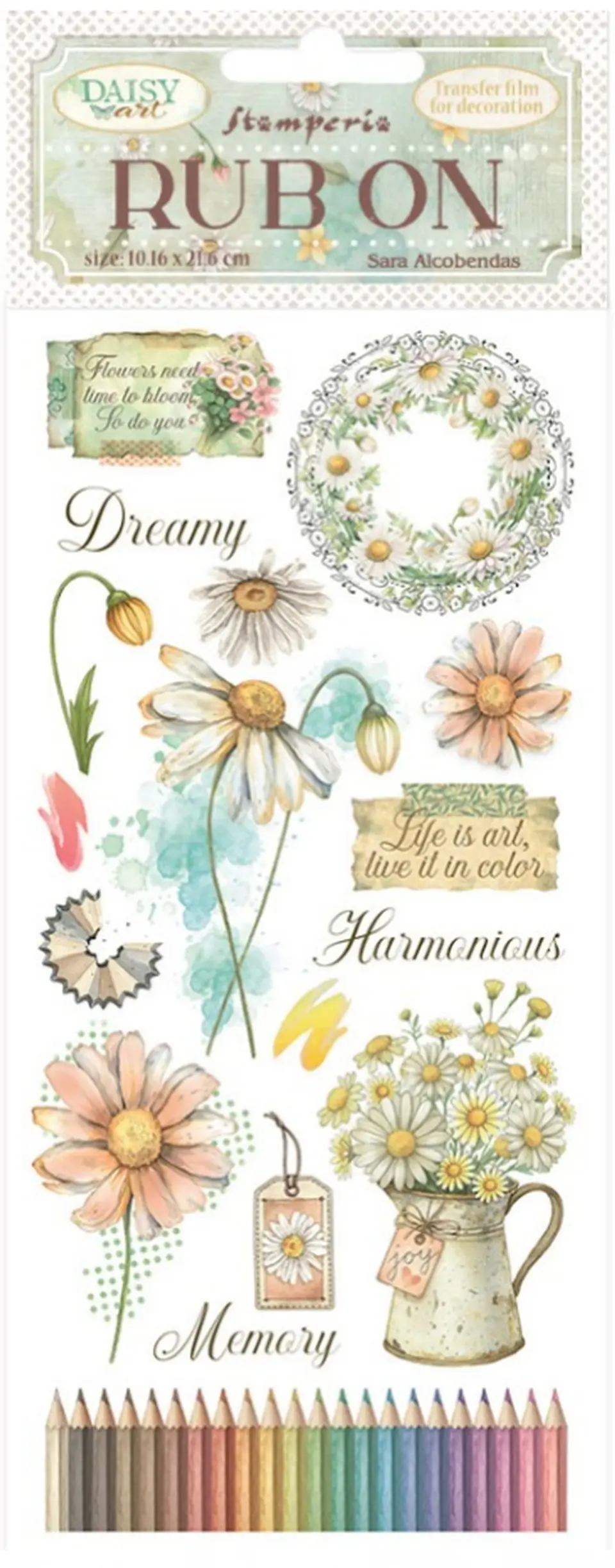 Rub-on Stamperia — Daisy Art — Harmonious 2
