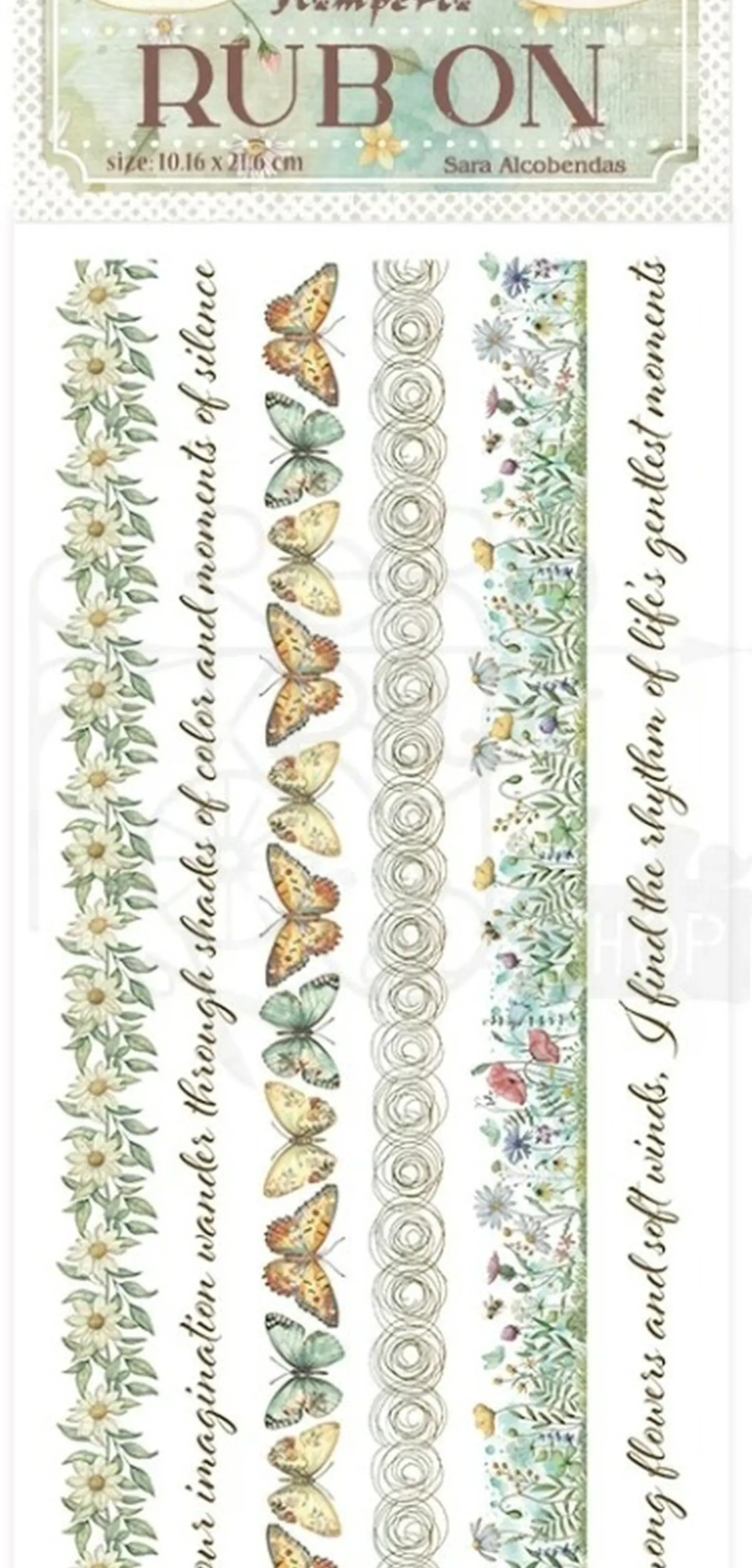 Rub-on Stamperia — Daisy Art — Stripes 2