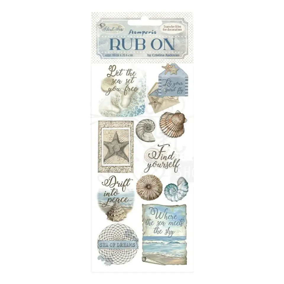 Rub-on Stamperia — Silent Sea — Shells 1