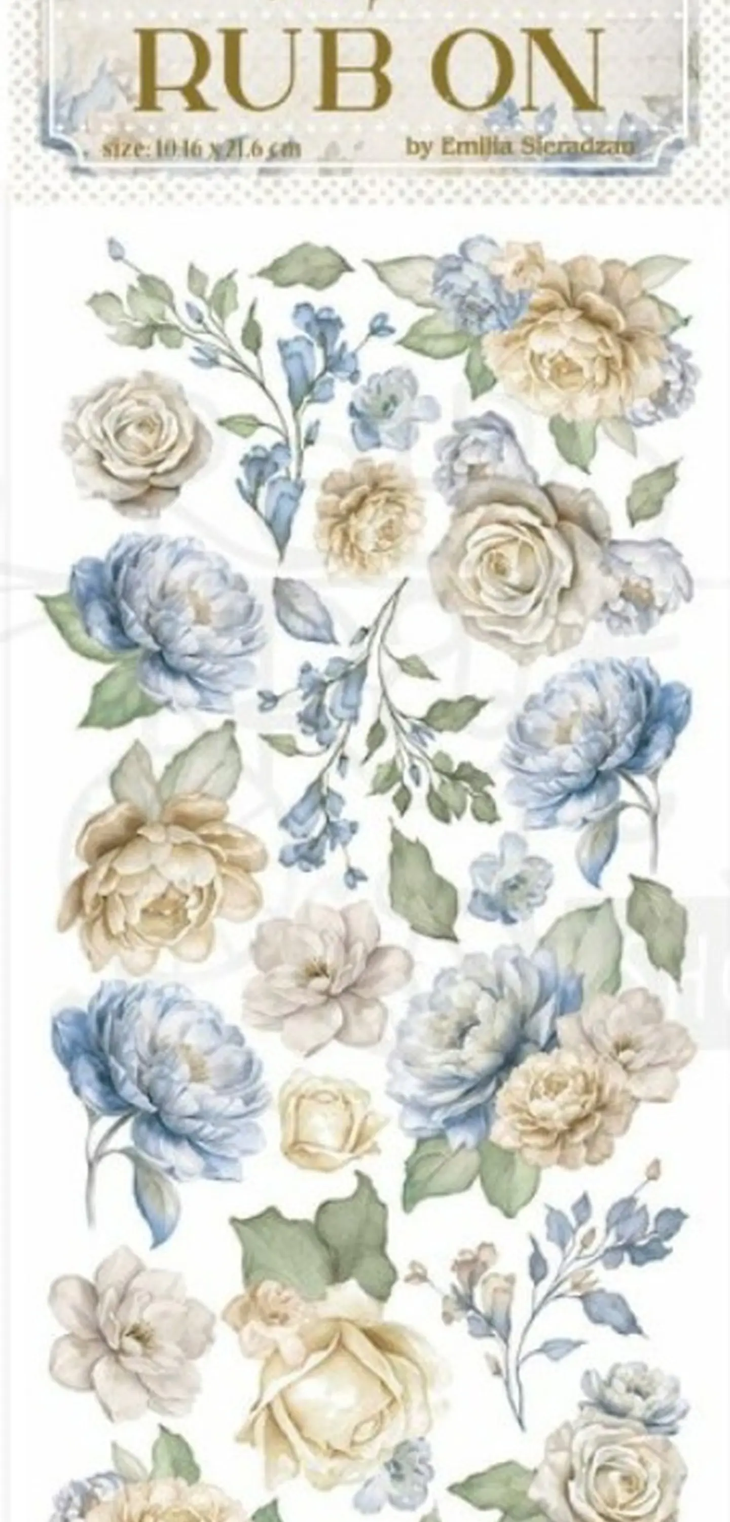Rub-on Stamperia — Timeless — Flowers 2