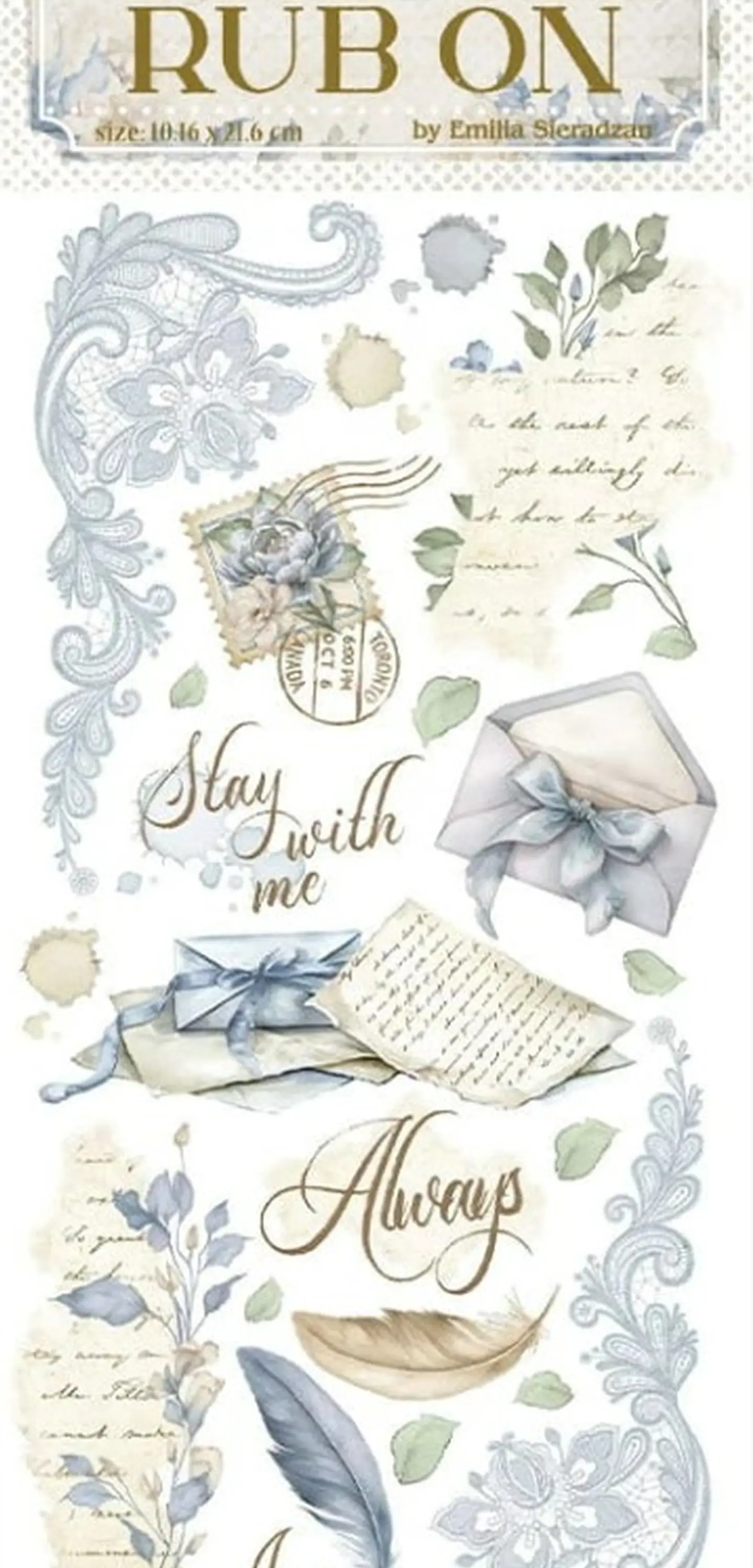 Rub-on Stamperia — Timeless — Letters 2