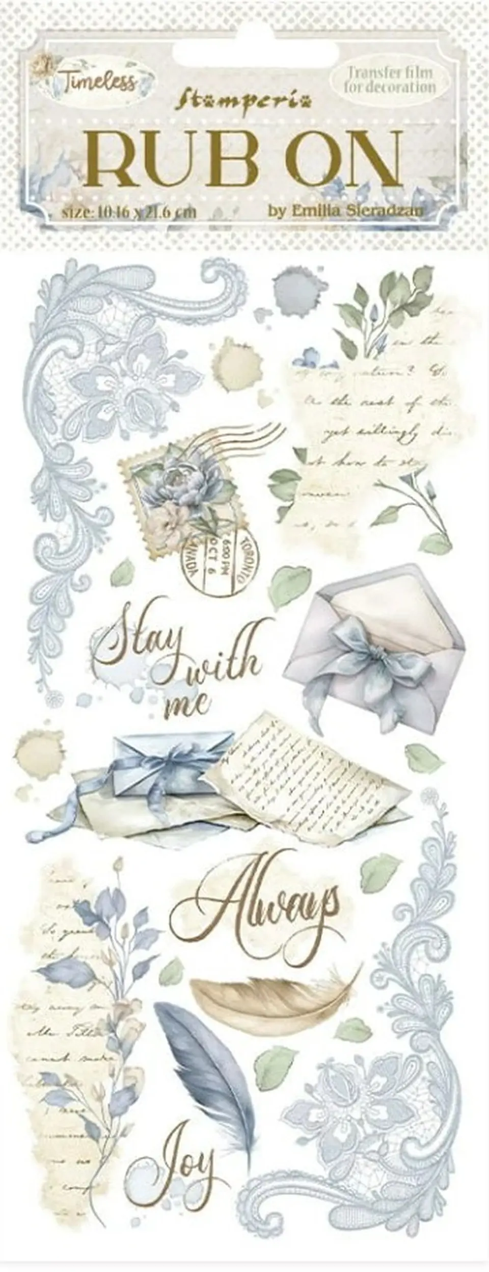 Rub-on Stamperia — Timeless — Letters 2