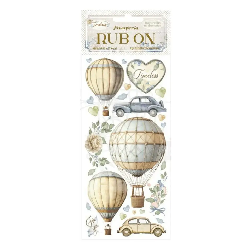 Rub-on Stamperia — Timeless — Air Balloons 1