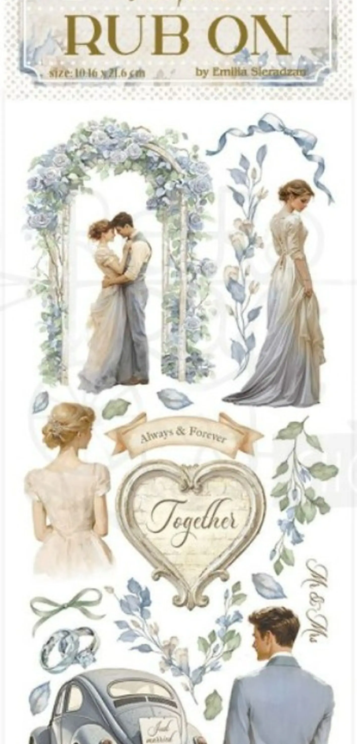 Rub-on Stamperia — Timeless — Wedding 2