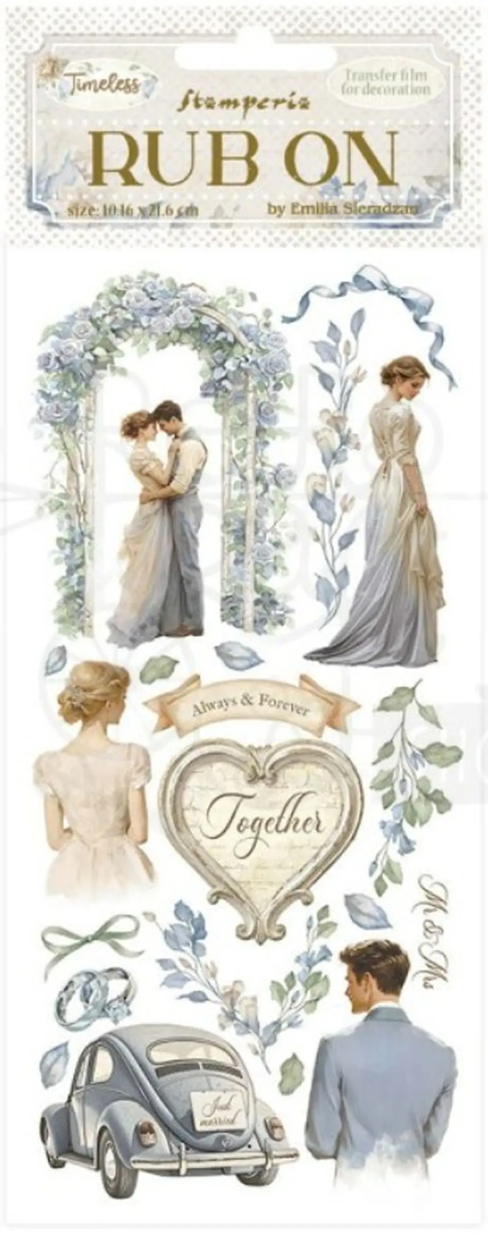 Rub-on Stamperia — Timeless — Wedding 2