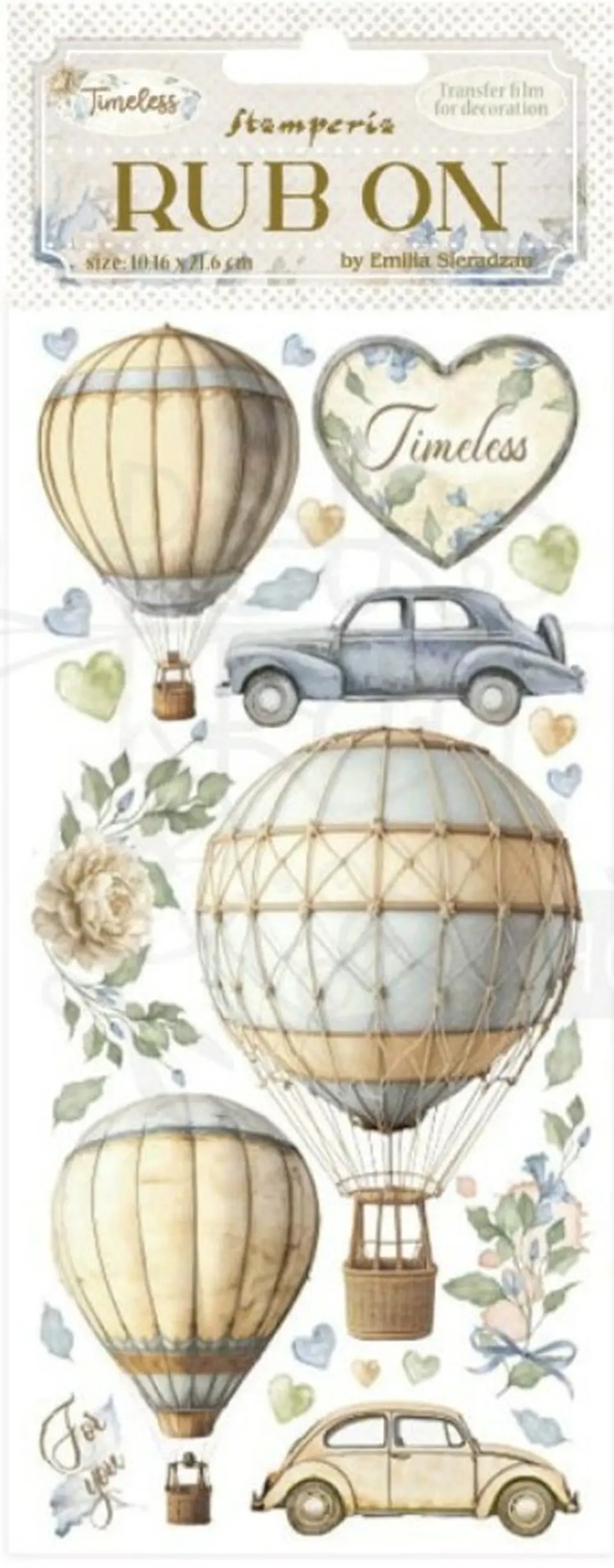 Rub-on Stamperia — Timeless — Air Balloons 2