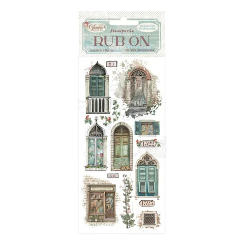 Rub-on Stamperia — Venice City of Art — Doors & Windows